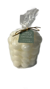lot 15524 image: Bubble Pillar Candle Unscented 3.25 in