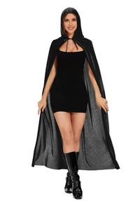 lot 9128 image: Raven Cape,Red Cape,Red Riding Hood Cape,Red Cape for Women,Purple Cape with Hood Raven Costume,Raven Cosplay Red Cape with Hood,Black Cape Women,Raven Cloak,Black Hooded Cape Velvet Cape Black M