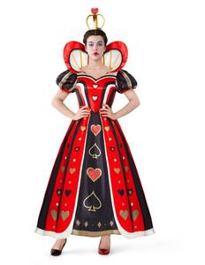 lot 10221 image: Spooktacular Creations Halloween Red Queen Costume Women, Red Heart Queen Fancy Dress Fairy Tale Party Ball Gown With Crown for Dress Up Cosplay Themed Parties(X-Large)