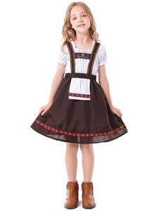 lot 10287 image: Girls German Dirndl Dress Traditional Bavarian Oktoberfest Costume Kids - Retail $27