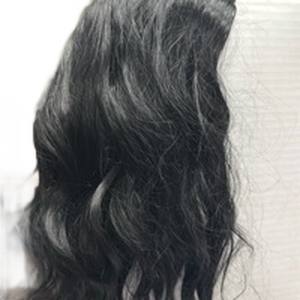lot 10339 image: New Fashion Black Wavy Hair Wig