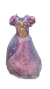 lot 10340 image: Girls Purple Sequin Dress with Butterfly Appliqu�s Short Sleeve size 910