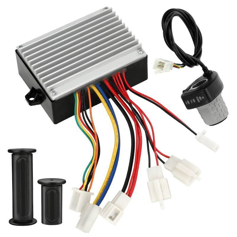 lot 7133 image: XIKOBY 36V Controller and Throttle Compatible with Razor MX500 MX650 Dirt Bike, Control Module and Twist Throttle Handlebar Grips Replacement for Razor SX500 Electric Dirt Rocket Quad EcoSmart Parts