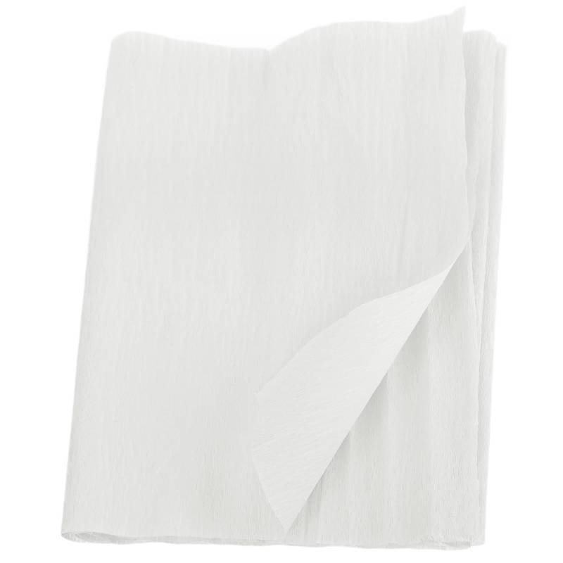 lot 7030 image: MECCANIXITY Crepe Paper Roll 7.5ft Long 20 Inch Wide for Wedding Ceremony Various Large Festivals Decoration, White