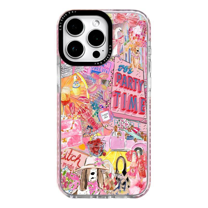 lot 7256 image: ChiCaseVer for iPhone 12 Pro Case, Disco Party Glam Y2K Design, Military-Grade Drop Protection, Playful Soft Slim TPU Protective Cover with Camera Protection for Women & Girls