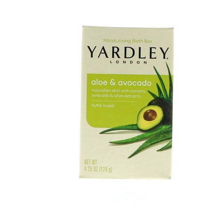lot 7454 image: Yardley London Moisturizing Bath Bar  Fresh Aloe with Cucumber Essence  4.25 Oz Bar