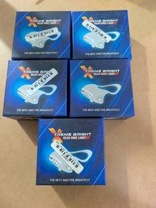 lot 908 image: Xtreme Bright Rear Bike Light Lot -&nbsp 5-packs