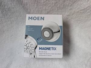 lot 1113 image: Moen Magnetix Remote Dock 186117 Chrome Finish Shower Holder
