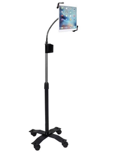 lot 1114 image: CTA Digital PAD-CGS Compact Gooseneck Floor Stand 7-13 Inch Tablets