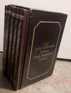 lot 1503 image: The New Websters Deluxe Desk Reference Library 5-Book Set