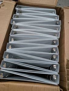 lot 1610 image: 3-Ring Binder Lot 21 Count White File Storage Organization