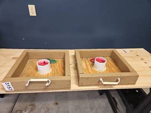 lot 3157 image: Wooden Washer  Game Set