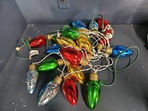 lot 3186 image: String Light  Ornament Set Large Bulbs