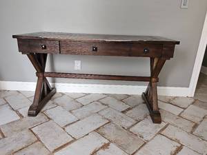 lot 3220 image: Des X-Frame Trestle Base 54x24  34 Inches Tall