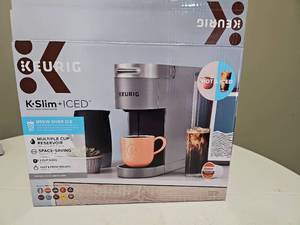lot 10105 image: Keurig K-SlimICED Single Serve Coffee Maker  New