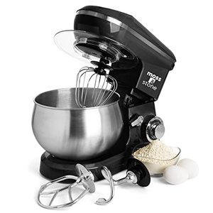 lot 2000 image: $70 Moss & Stone Stand Mixer, 6-Speed, 5.5-Quart Stainless Bowl, Black