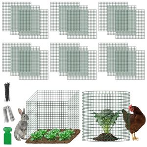 lot 2040 image: Plant Protectors - DIY Reusable Plant Cages, 12x12, 61830, Dark Green