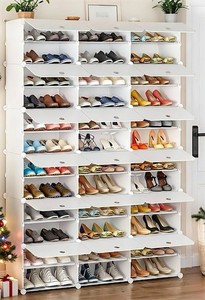 lot 2059 image: 36 Cubby (72 Pairs) Shoe Storage