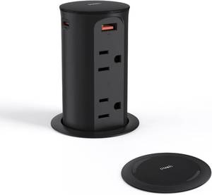lot 2062 image: $80 Jgstkcity Pop Up Outlet for Countertop,2.5in Hole,ETL Listed,Black