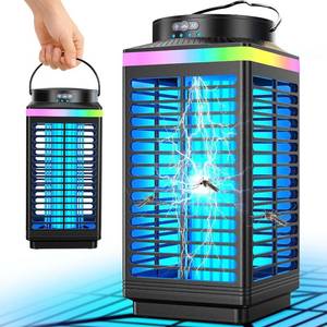 lot 2066 image: $60 Bug Zapper Outdoor 4200V, 4-in-1, Rechargeable, IP68 Waterproof, Portab