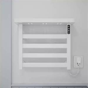 $199 Smart Electric Towel Warmer 4-Bar 95W Wall Mounted Shelf Touch Screen