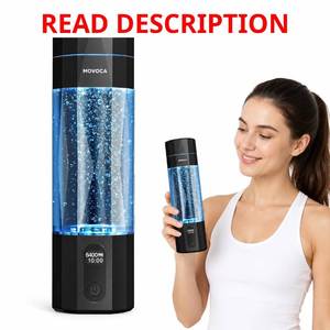 lot 2088 image: $100 MOVOCA Upgrade Hydrogen Water Bottle, 6400PPB Hydrogen Water Generator