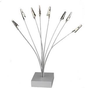 lot 2097 image: DIY Metal Clip for Aromatherapy - 8-Clip Blotter Holder & Display Stand