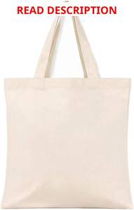 lot 2105 image: Canvas Bag 12 Pack - 15x13 Outer Dimensions