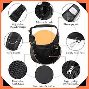 lot 2119 image: YUDODO Pet Dog Sling Carrier Breathable Mesh Travel