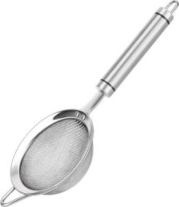 lot 2124 image: 304 Stainless Steel Fine Mesh Strainers With Handle, Kitchen Sieve for Food