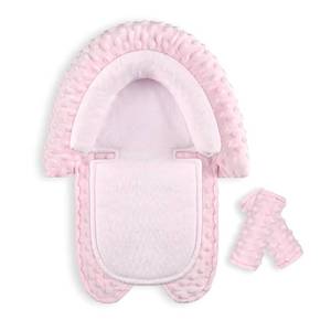 lot 2145 image: Infant Car Seat Insert, Head & Body Support with 2 Strap Pads Ultra-Soft