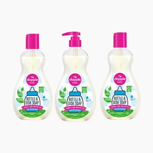 lot 2159 image: Dapple Bottle & Dish Soap (3 Pack) in Pink Size 16.9 Oz
