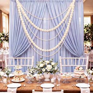 lot 2165 image: Suncalla 5 Pcs Giant Pearl Garland Decor Set, 3.9ft-7.5ft, 10mm-25mm