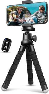 lot 2175 image: Aureday Phone Tripod, Flexible Tripod for iPhone & Android, Wireless Remote