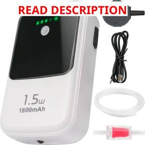 lot 2178 image: Ghosthorn Rechargeable Aerator Portable Fish Bait Bucket Aquarium Air Pump
