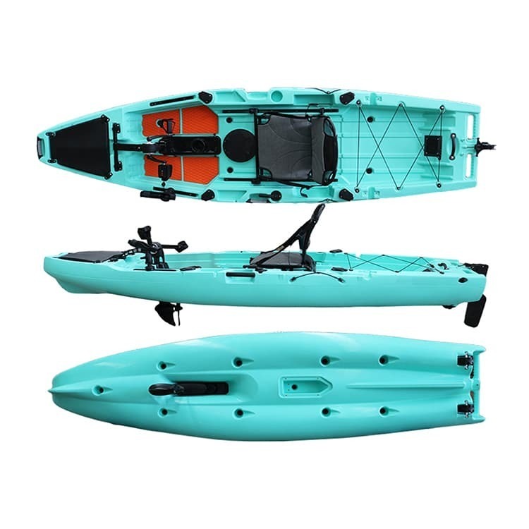 lot 1017 image: Vicking VK-32 Marius Pedal Fishing Kayak- Military Green and Beige