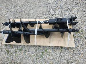 lot 7130 image: Captok Excavator Auger Set   8, 12 &amp 16
