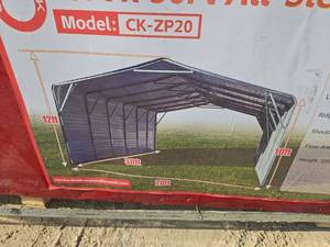 lot 7217 image: Captok 20FT x 30FT All Steel Garage Carport  CK-ZP20