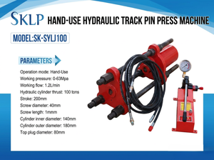 lot 7223 image: Hand-Use Track Pin Press Machine  100-Ton Hydraulic Press  CK-SYLJ100