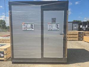 lot 8100 image: KJ Heavy-Duty Portable Restroom  Model K1522