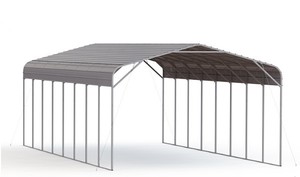 lot 8107 image: KJ 40FT x 20FT Steel Carport Shed  K4020