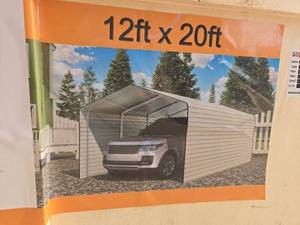 lot 319 image: SDLANCH 12FT x 20FT High-End Carport  SDLC1220