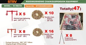 lot 16010 image: Starvox Rigging & Binding Chain & Suspensions  Qty 47  SV-RBC58