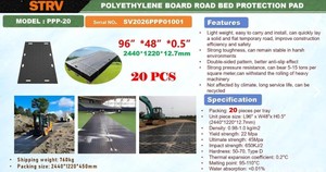 lot 16017 image: Starvox Polyethylene Board Roadbed Protection Pad  Qty 20  PPP-20