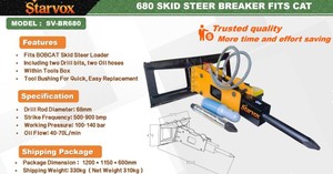 lot 16034 image: Starvox 680 Skid Steer Breaker Hammer  SV-BR680
