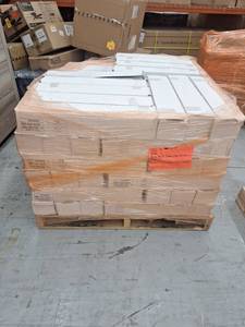 lot 39403 image: Pallet of Perla White Chevron 4x21 Tile