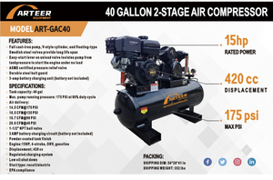 lot 903 image: Arteer Air Compressor  ART-GAC40
