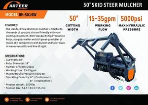 lot 904 image: Arteer 50 Skid Steer Mulcher  RK-5014W