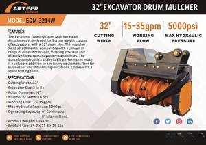 lot 906 image: Arteer 32 Excavator Drum Mulcher  EDM-3214W