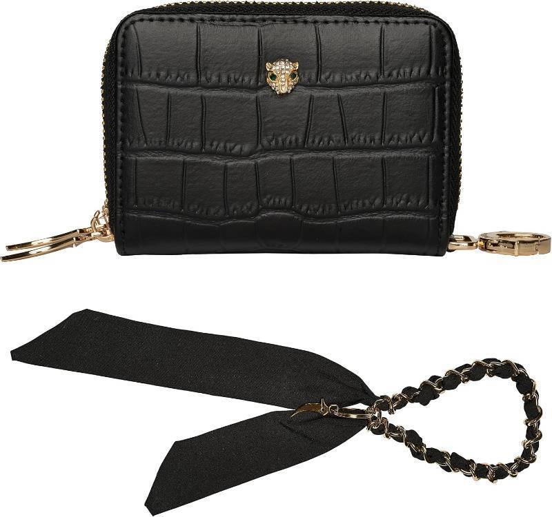 lot 10664 image: MARYAM Luxury Genuine Leather RFID Wallets for Women - Black Card Holder